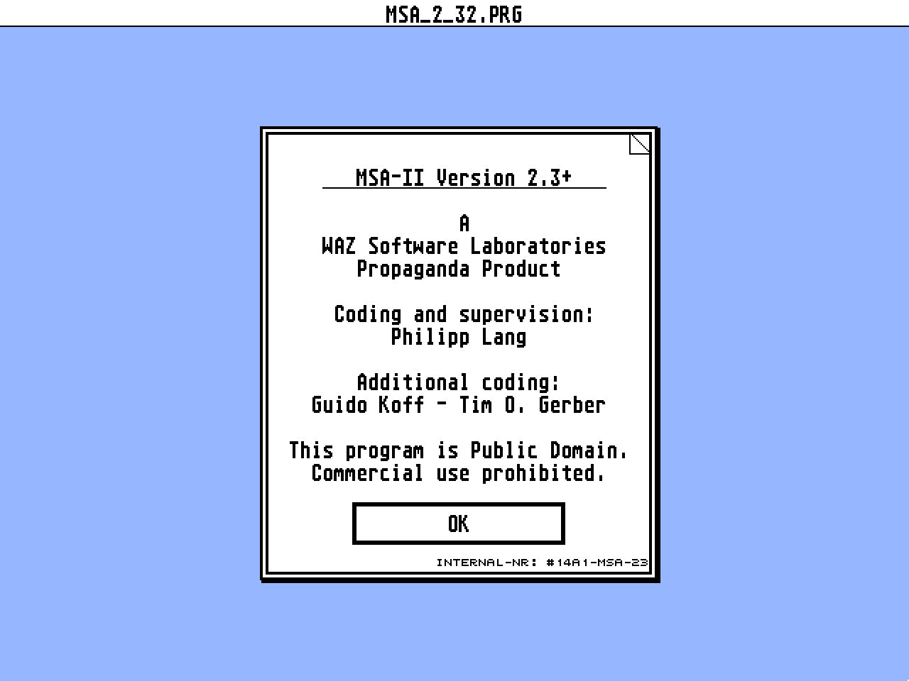 MSA-II — screenshot 1